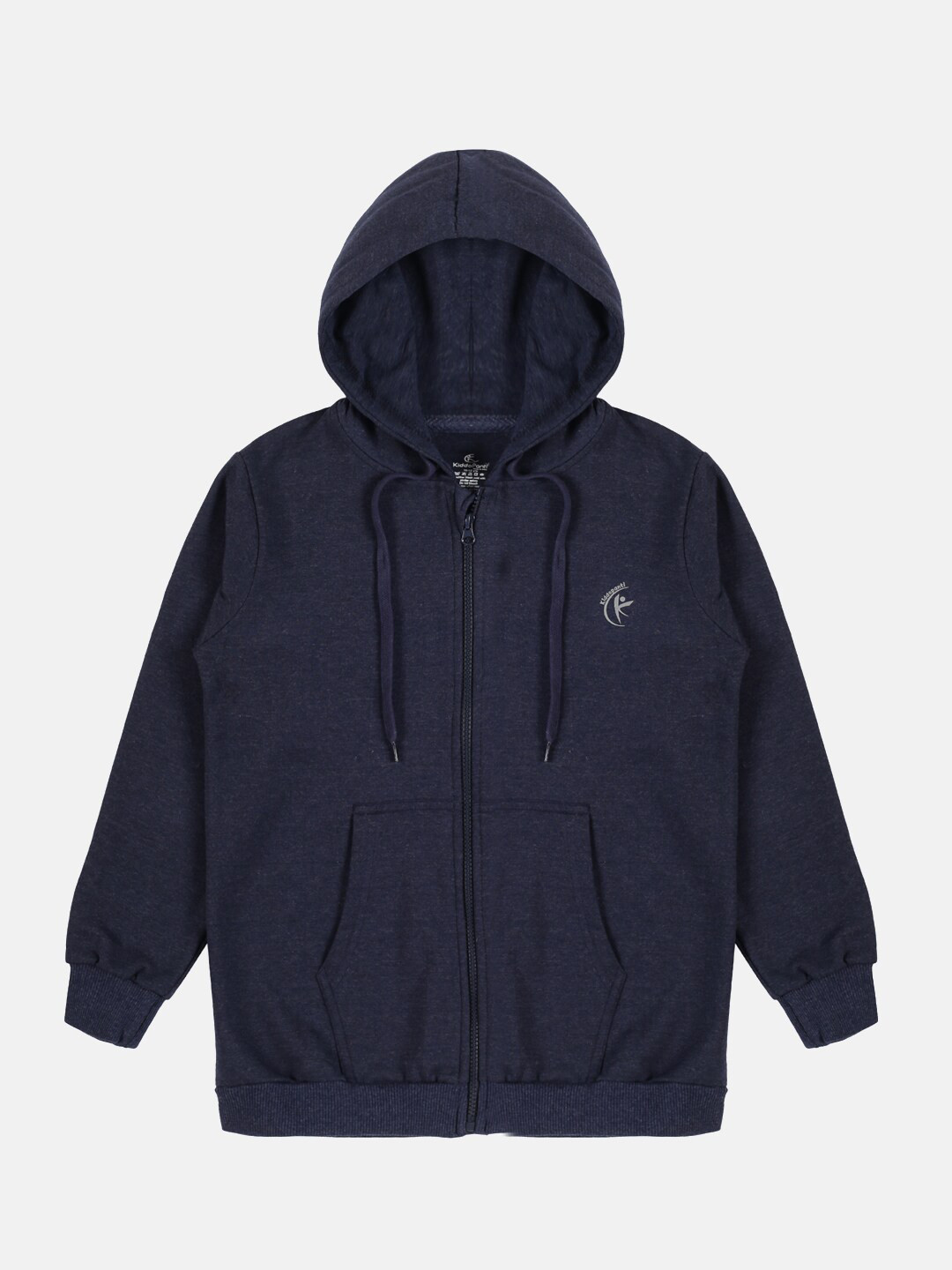 KiddoPanti Kids Navy Blue Hooded Sweatshirt