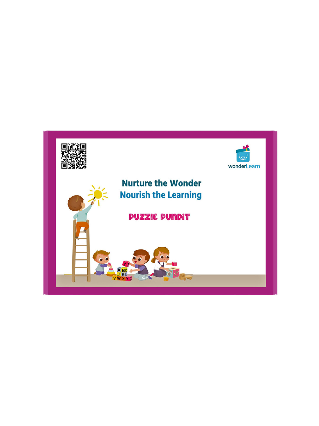 wonderLearn Kids Pink Printed wonderLearn Shape Puzzles, Building Blocks, Lacing Blocks for Building Puzzle