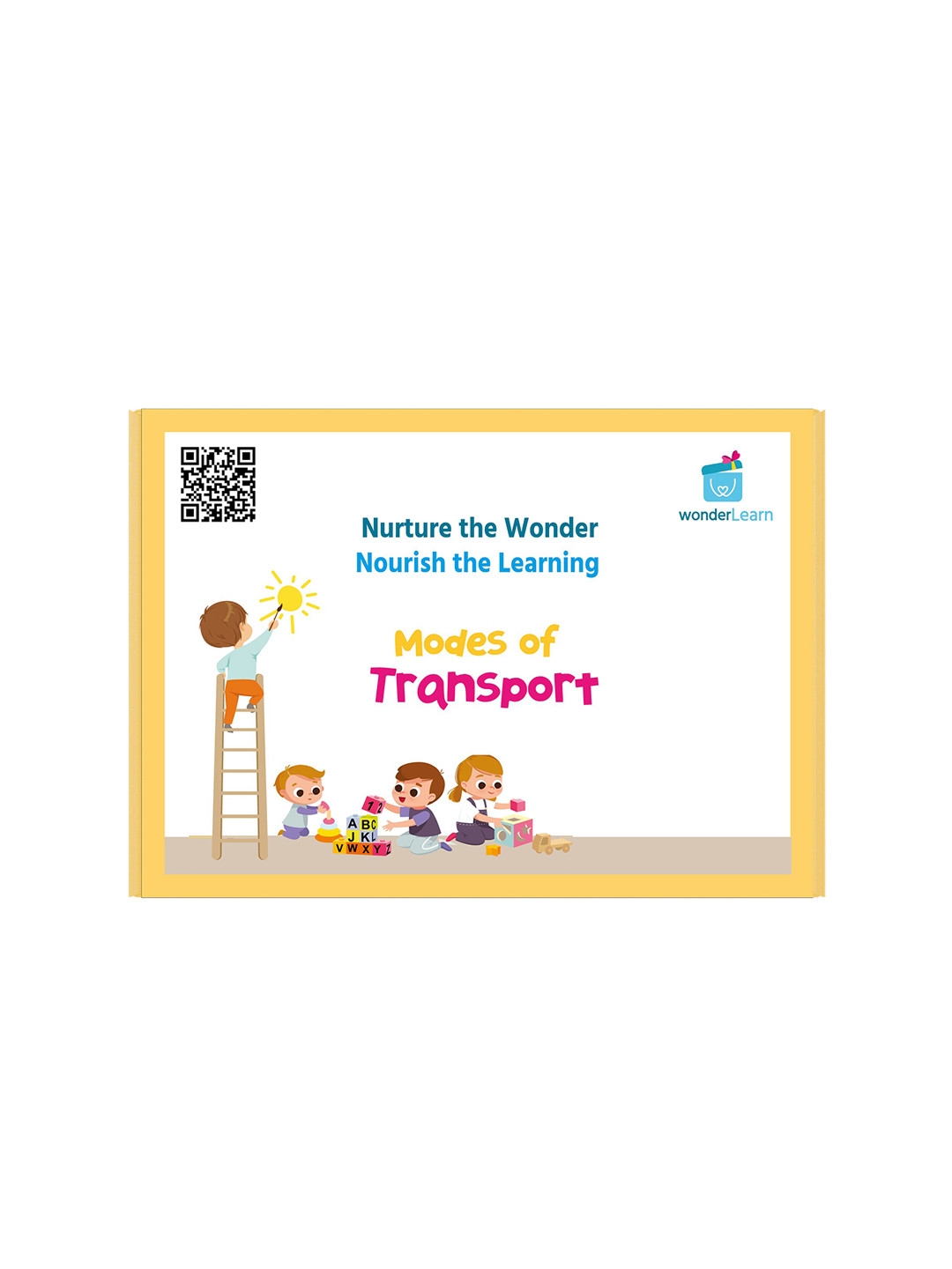 wonderLearn Kids Yellow & White  Modes of Transport Learning and Development Toys