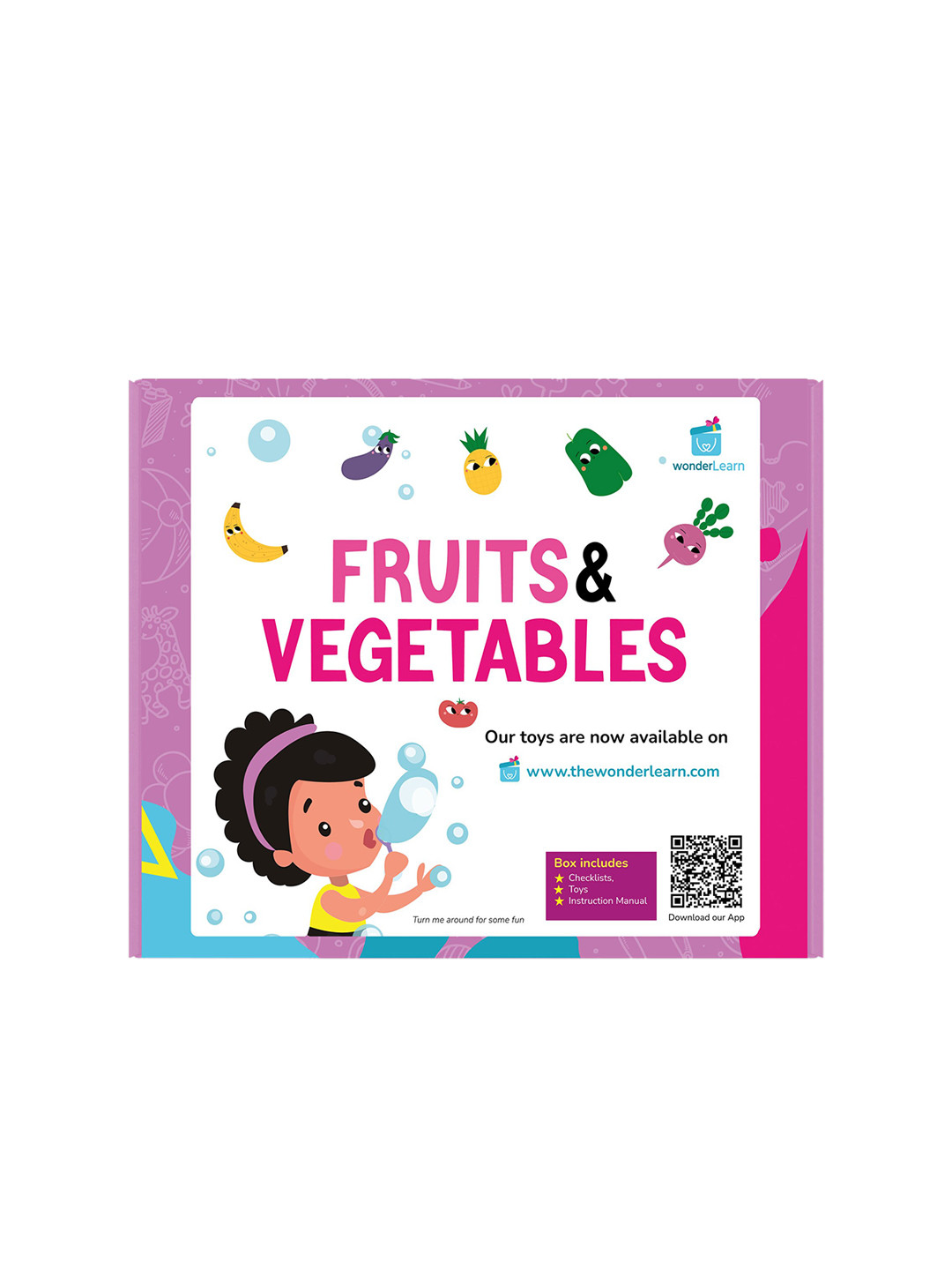 wonderLearn Kids White Learning and Development Fruits & Vegetables Toys