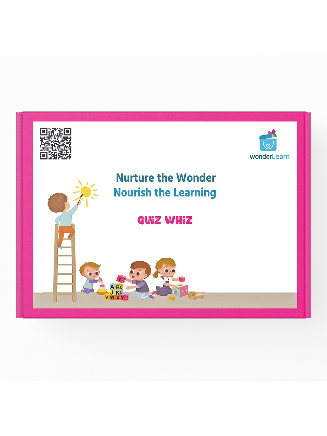 wonderLearn Kids Set Of 4 White  Puzzle Learning and Development Toys