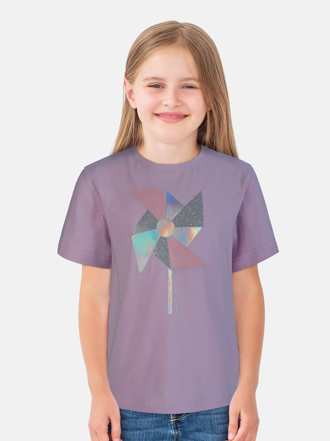 Gini and Jony Lavender Print Top