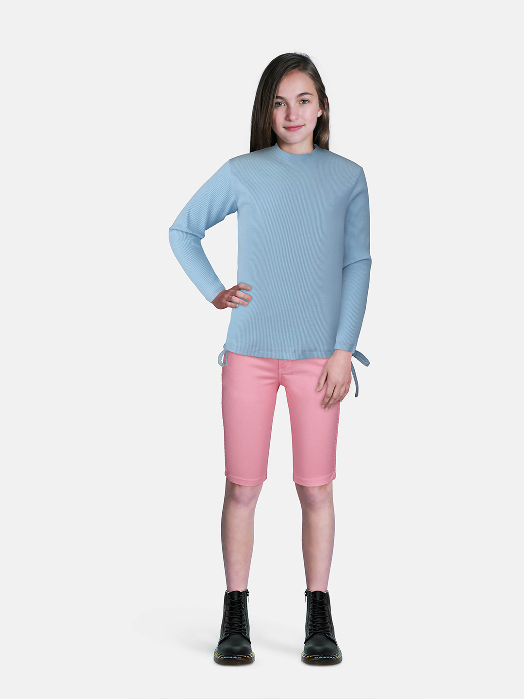 Gini and Jony Blue Long Sleeves Knitted Top