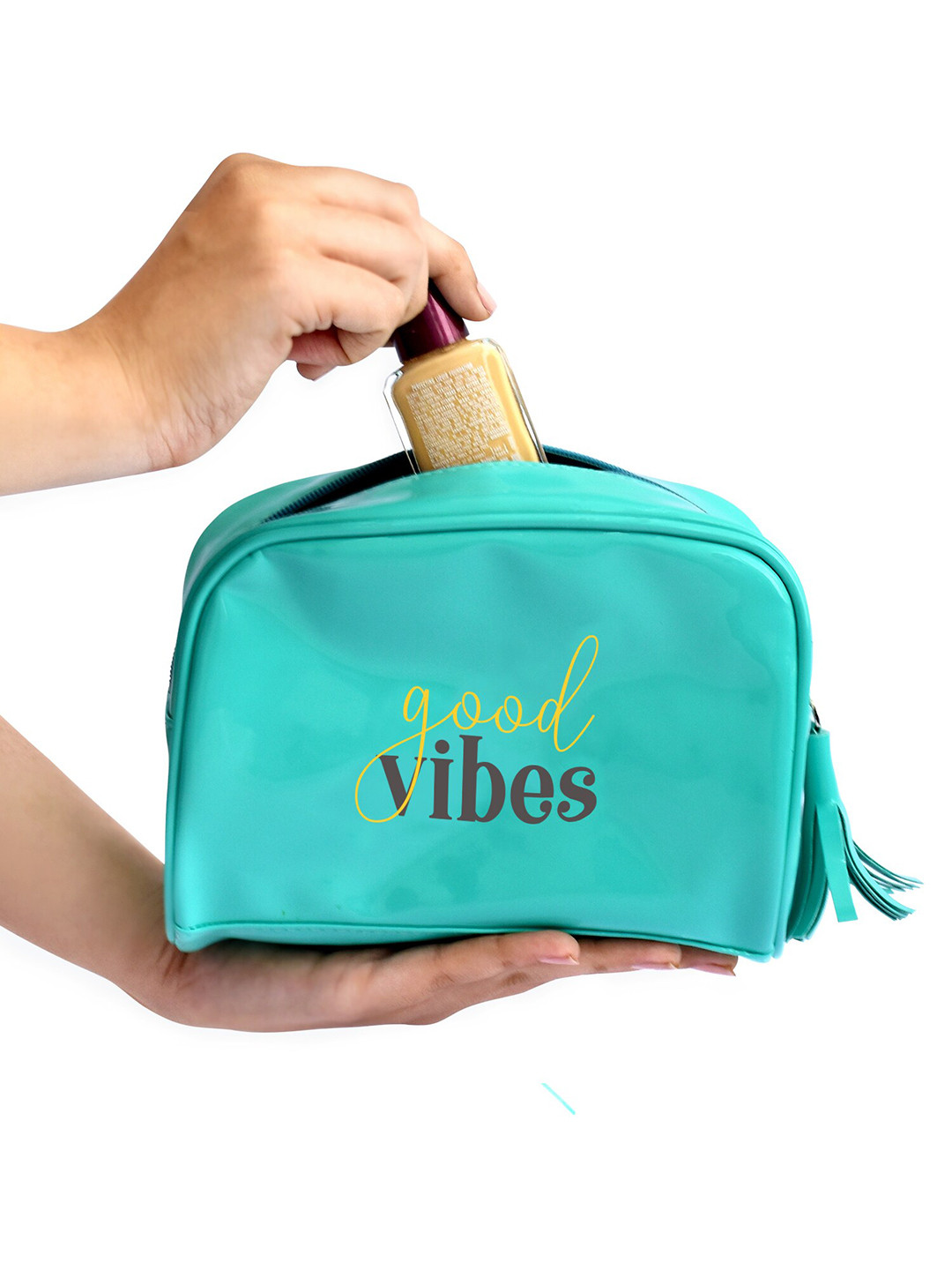 Doodle Turquoise Blue Printed Travel Accessory