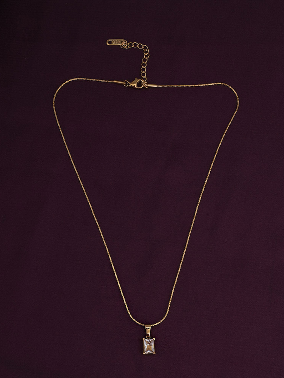 PALMONAS Gold-Plated Silver Necklace