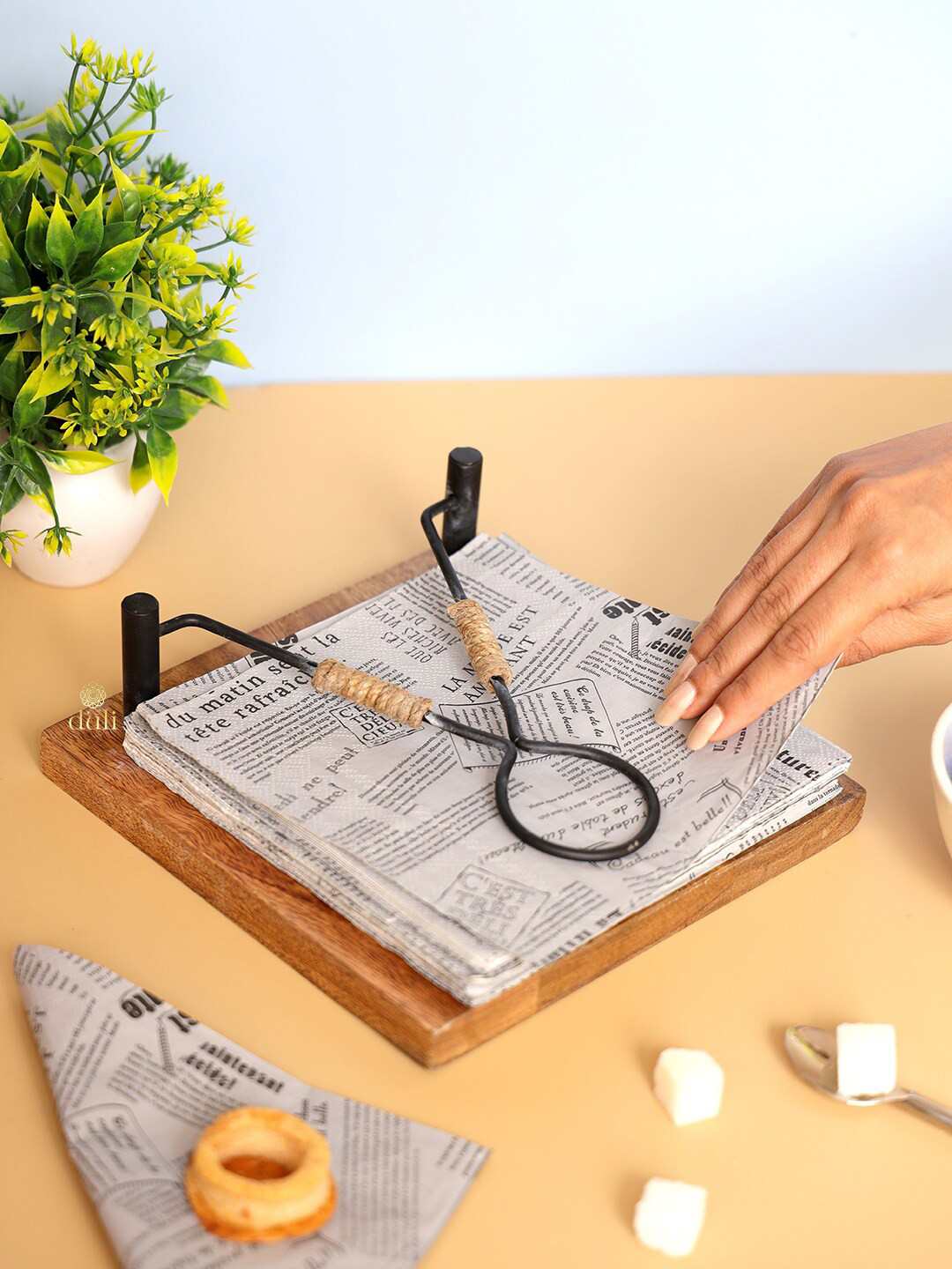 DULI Brown MDF Wooden Hooks and Holders