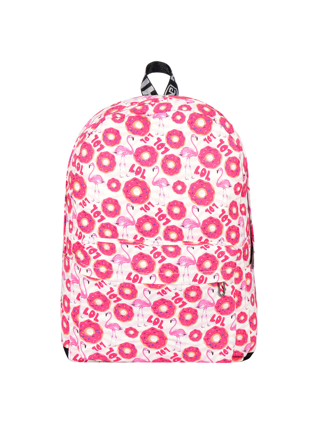 Kids On Board Kids Pink And White Donut Print Bagpack