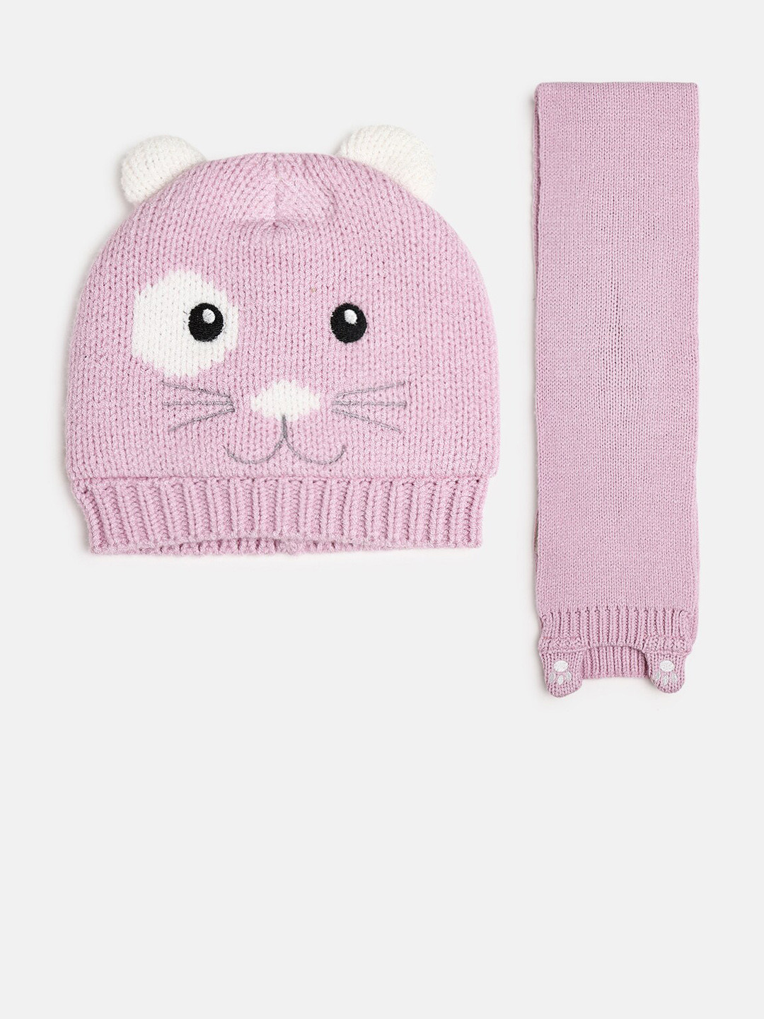 Chicco Light Pink 2 Pcs Outfit Hat Scarf