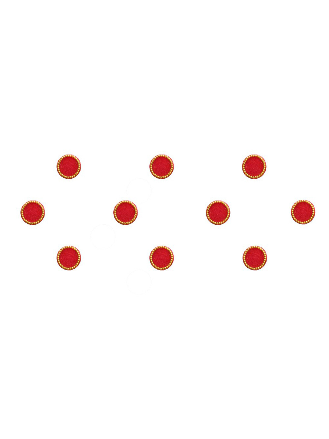 Comet Busters Red 10 Beautiful Traditional Designer Bindis