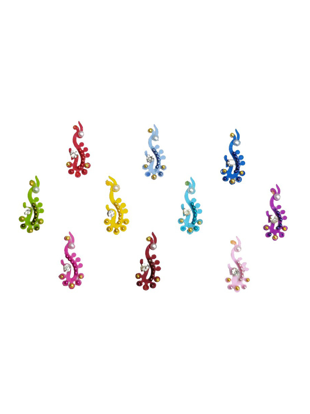 Comet Busters Blue & Red Shimmer Bindis