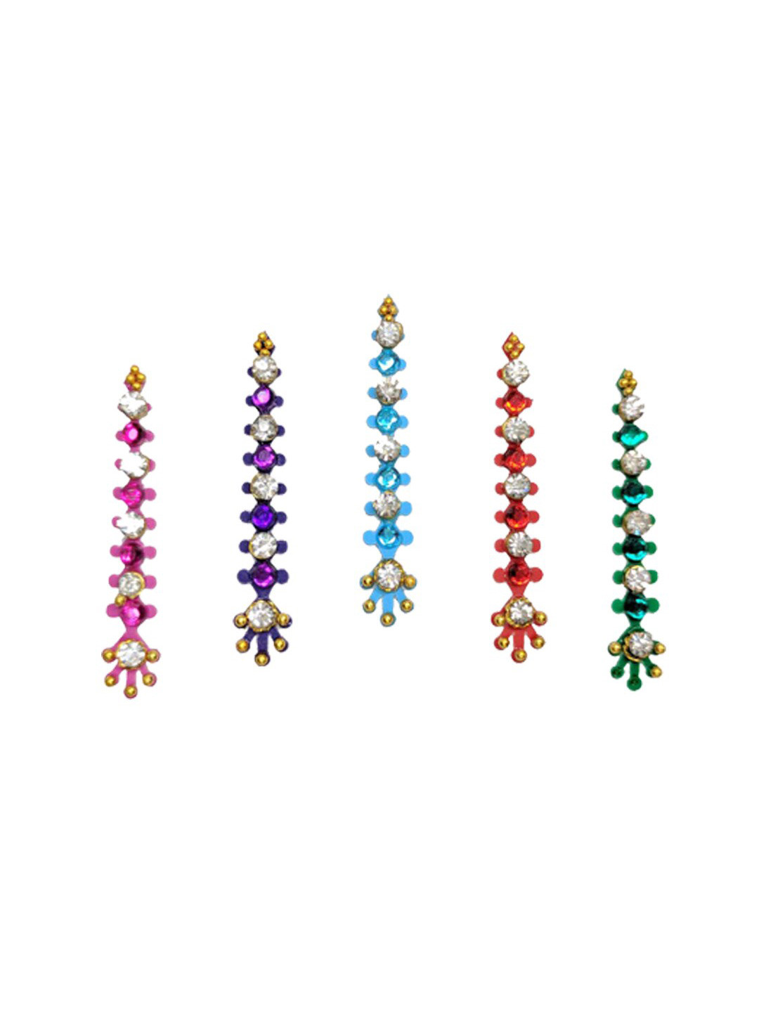 Comet Busters Blue & Red Shimmer Bindis