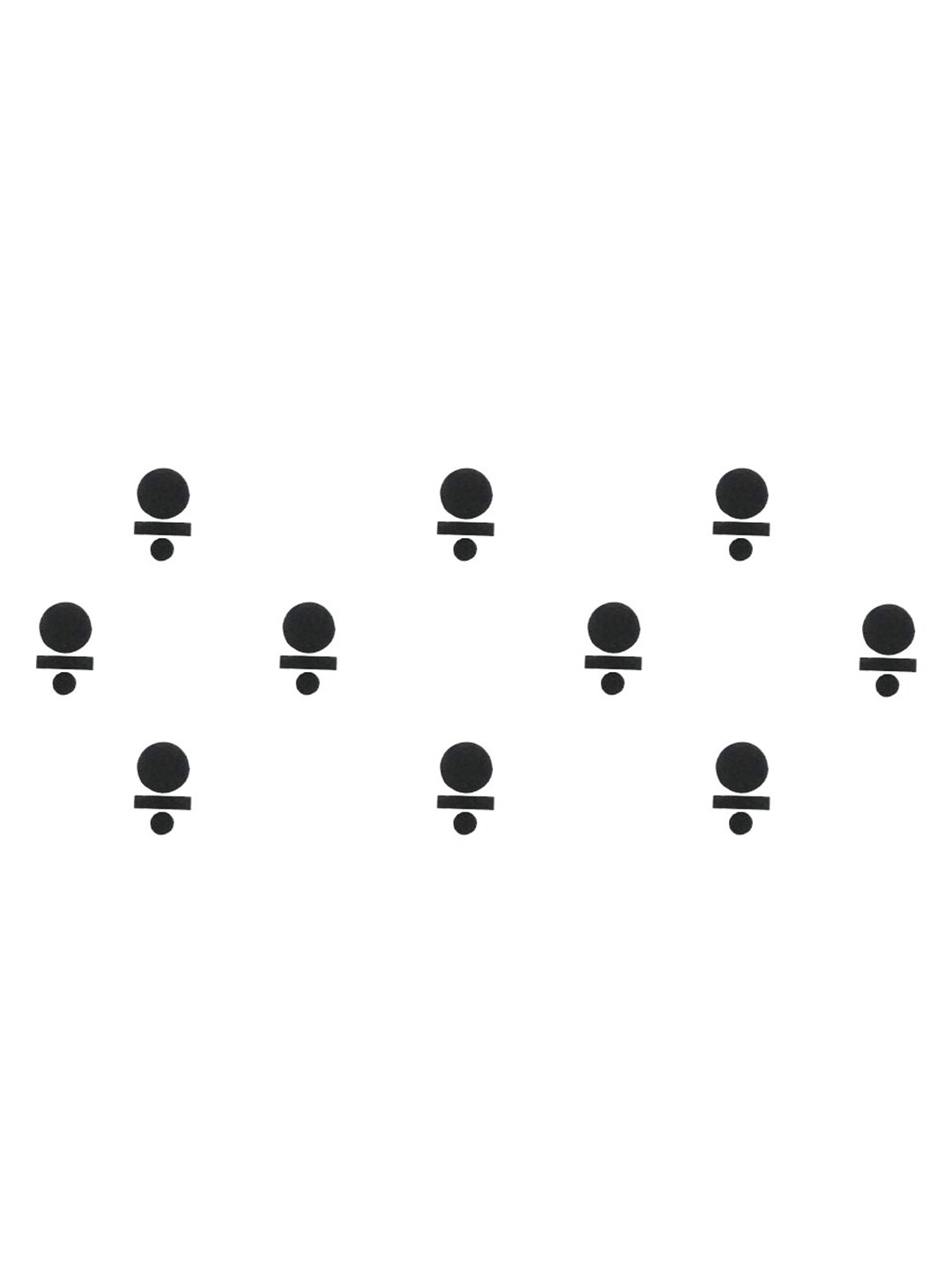 Comet Busters Black Traditional Designer Bindis