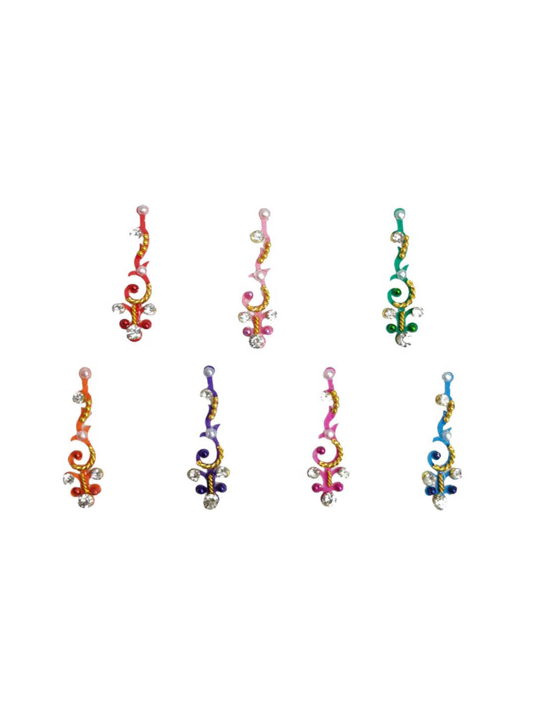 Comet Busters Set Of 7 Handcrafted Beautiful Traditional Designer Bindis