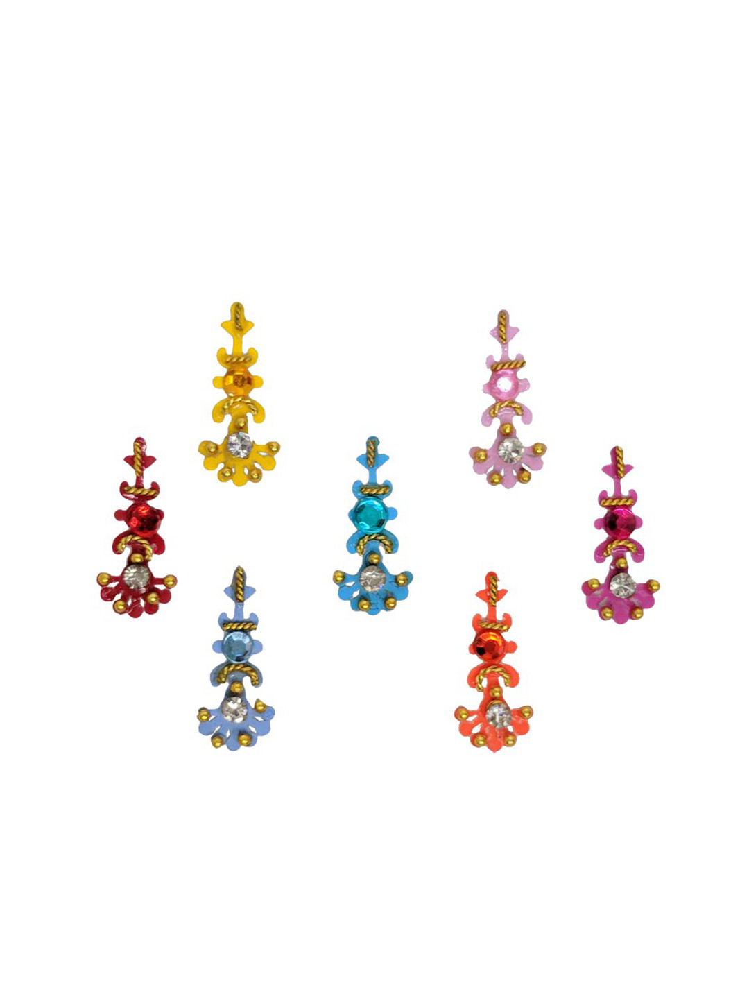 Comet Busters Yellow & Red Shimmer Bindis