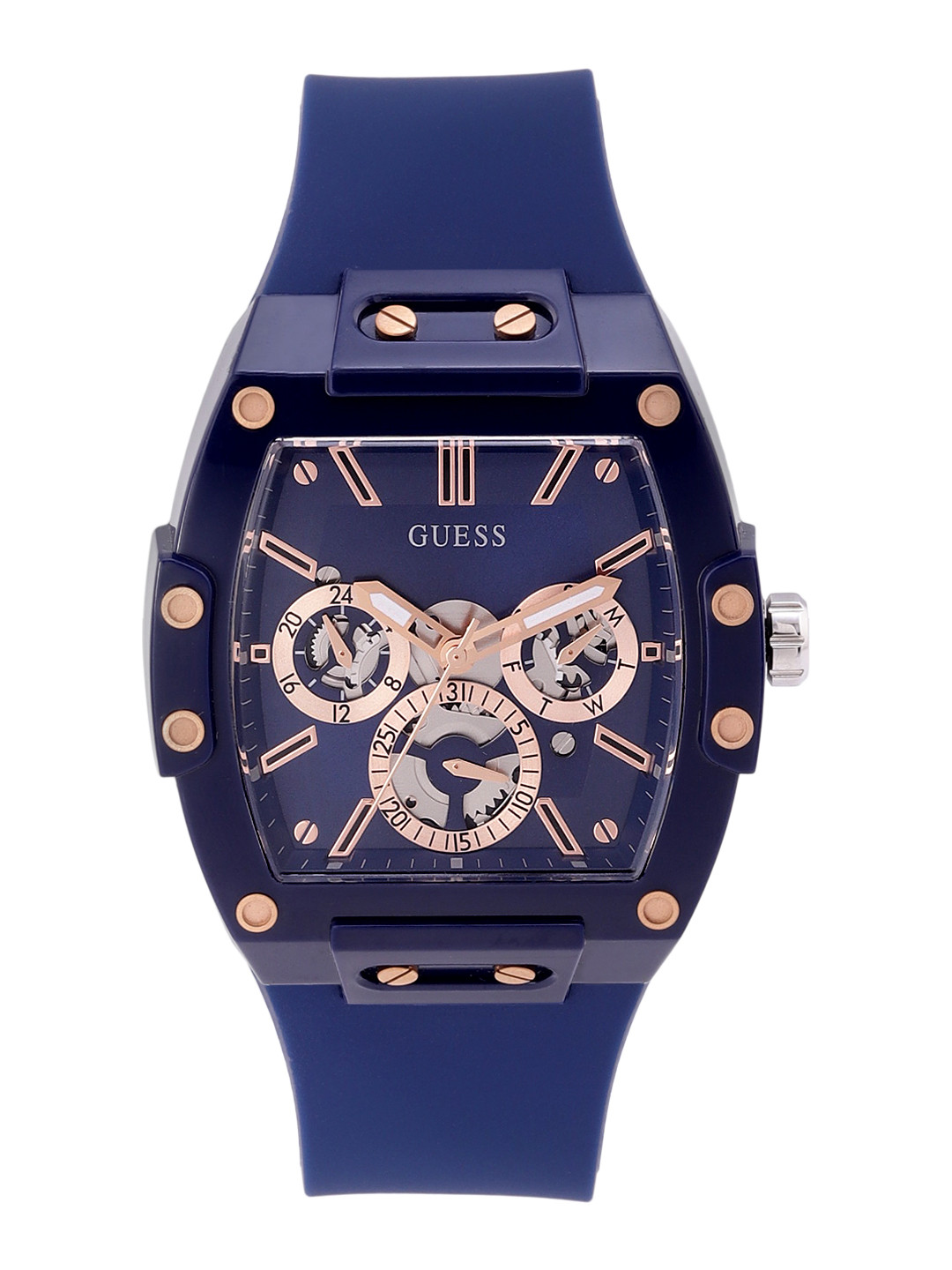 GUESS Men Blue Dial & Straps Analogue Watch GW0203G7