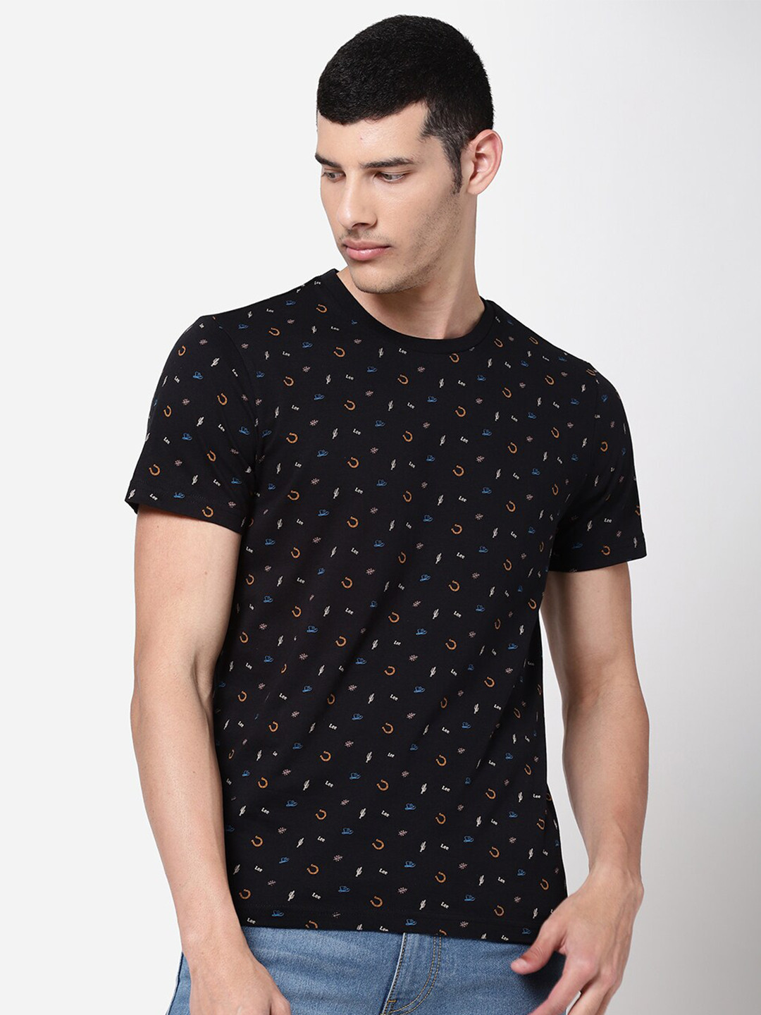 Lee Men Printed Slim Fit T-shirt