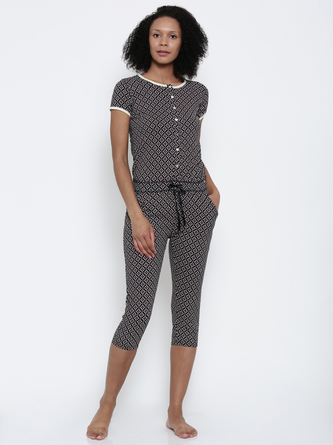 white lounge jumpsuit