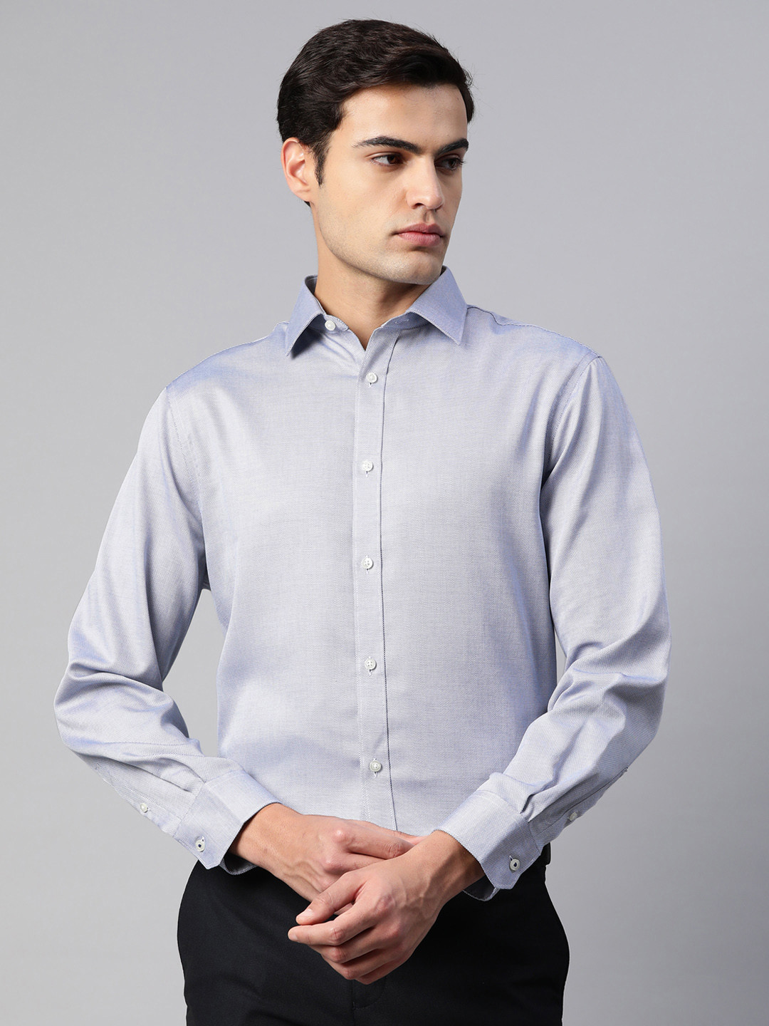 Marks & Spencer Pure Cotton Printed Formal Shirt