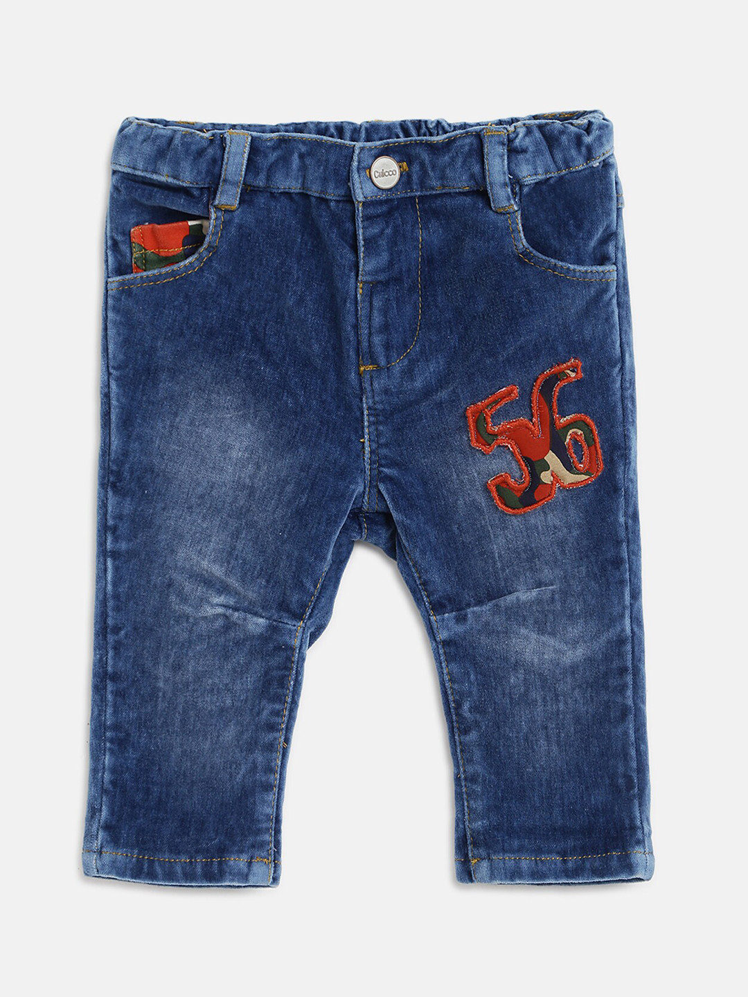Chicco Boys Blue Relaxed Mid-Rise Trouser