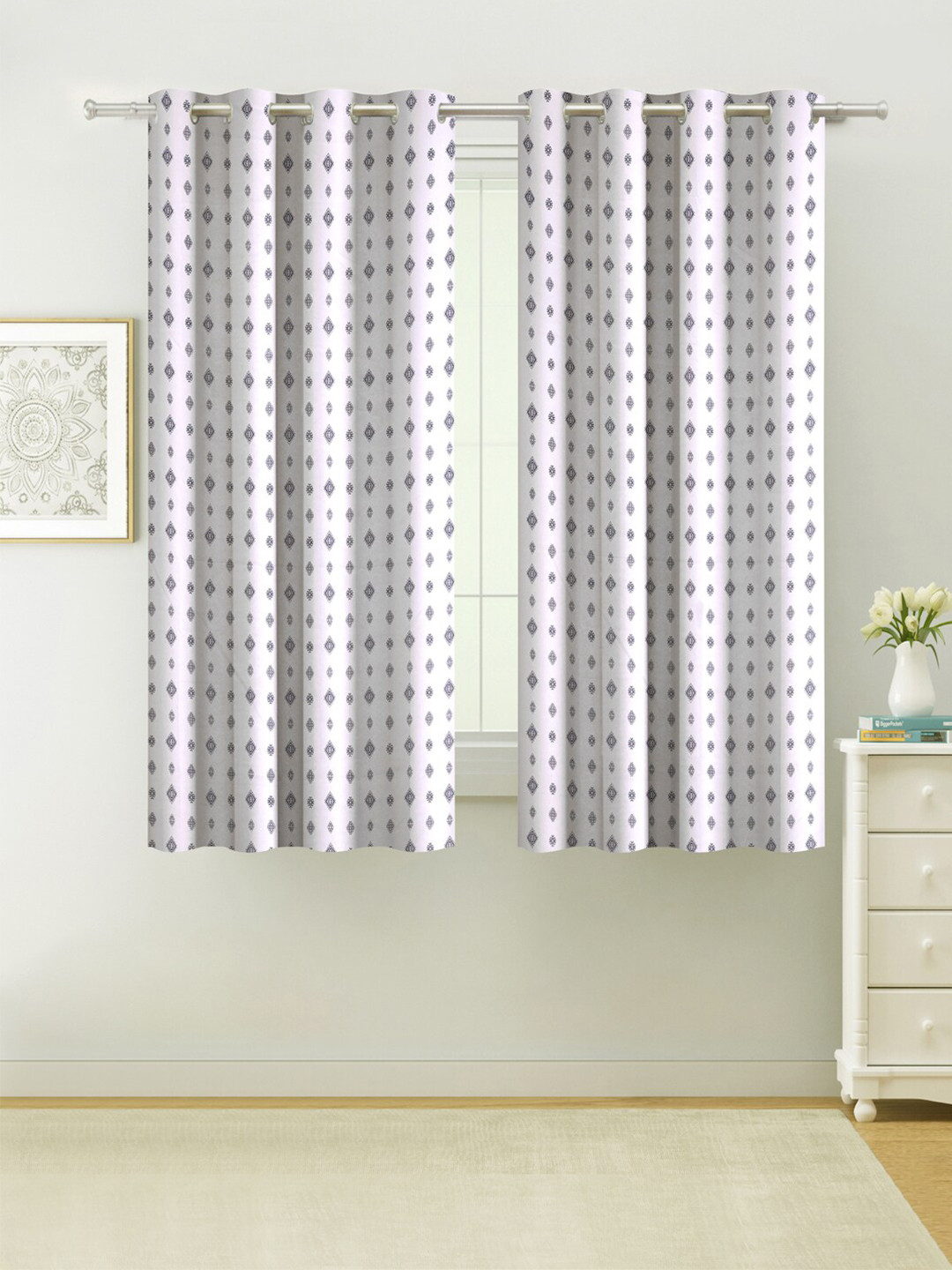 SWAYAM Pack of 2 Blackout 240 GSM Window Curtains