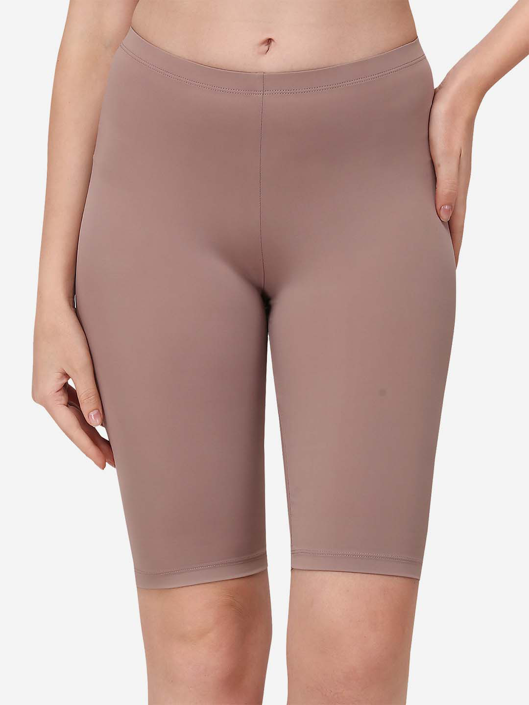 Soie Mid Rise Soft Polyamide Spandex Knee Length Cycling shorts