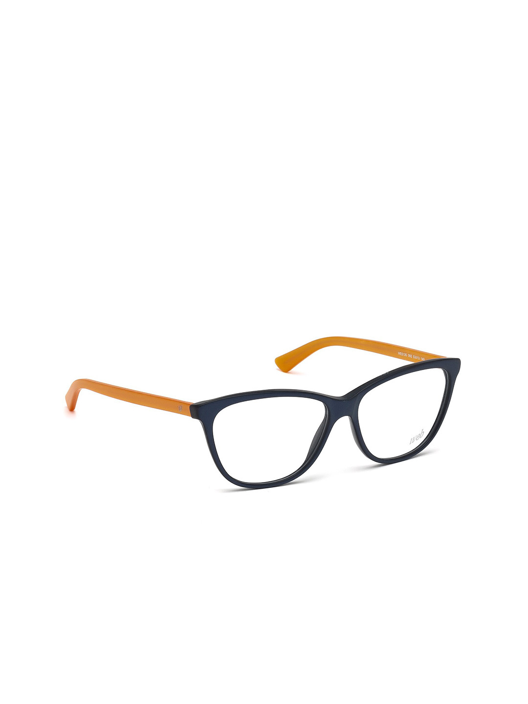 WEB EYEWEAR Women Transparent & Black Full Rim Square Frames WE5135 53 092