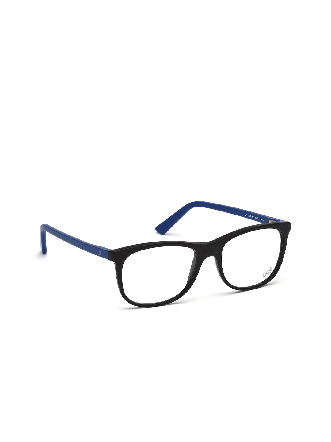 WEB EYEWEAR Men Transparent & Blue Full Rim Square Frames WE5153 53 002