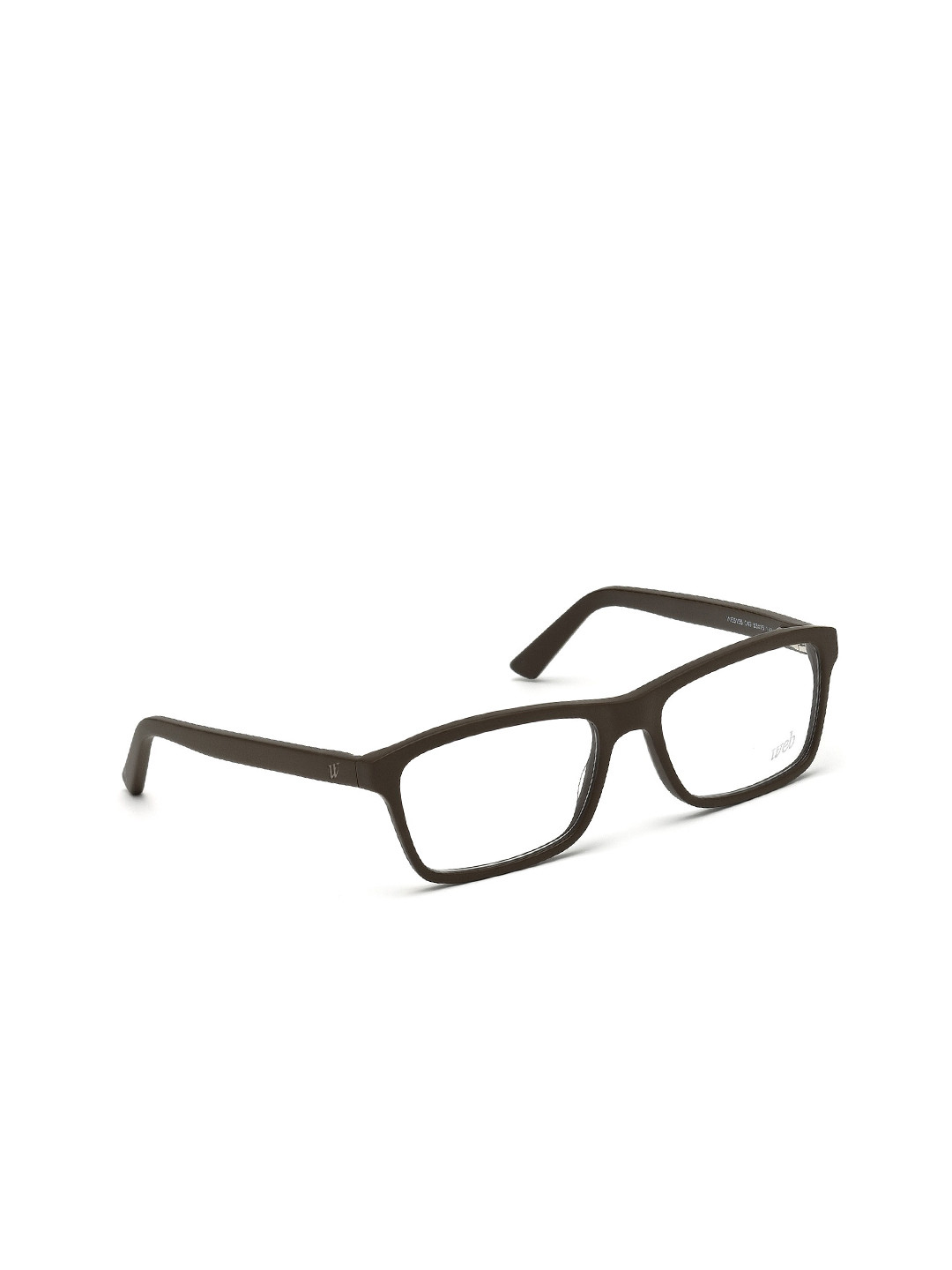 WEB EYEWEAR Men Transparent & Black Full Rim Rectangle Frames WE5155 53 049