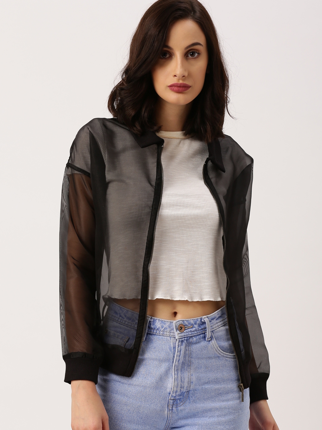 All About You Women Black Solid Shrug For 1944413 Image