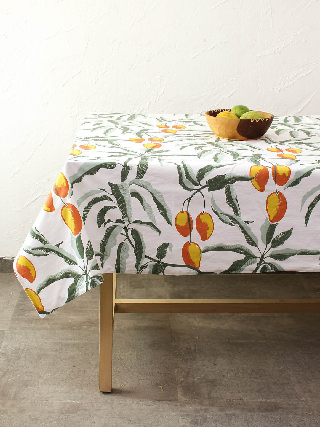 House This White & Green Printed 6 Seater Table Covers