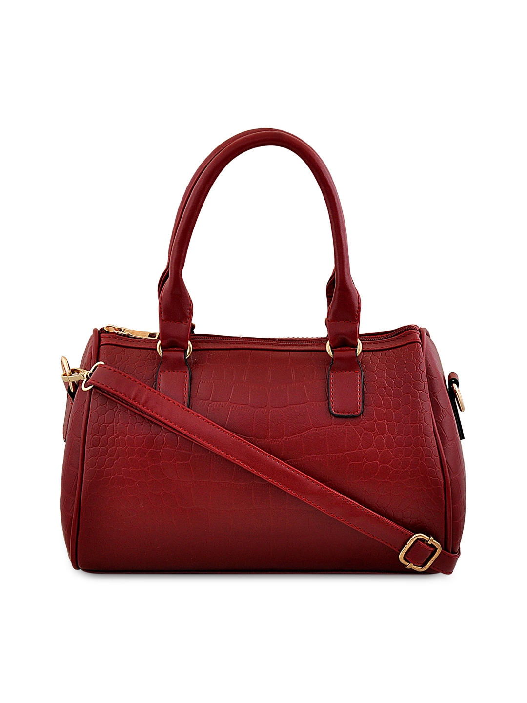 Mark Keith Maroon Textured Shoulder Bag Handbags For Women Image