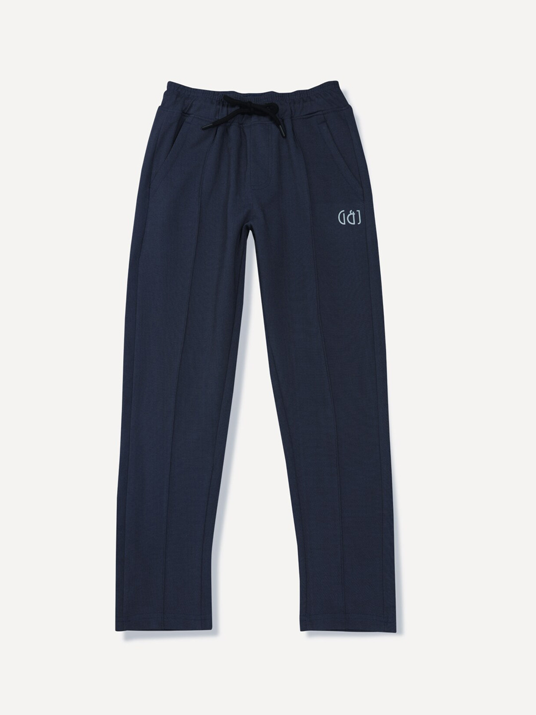Gini and Jony Boys Navy Blue Solid Track Pants