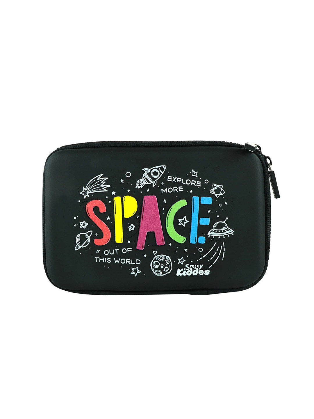 Smily Kiddos Black Space Printed Pencil Case