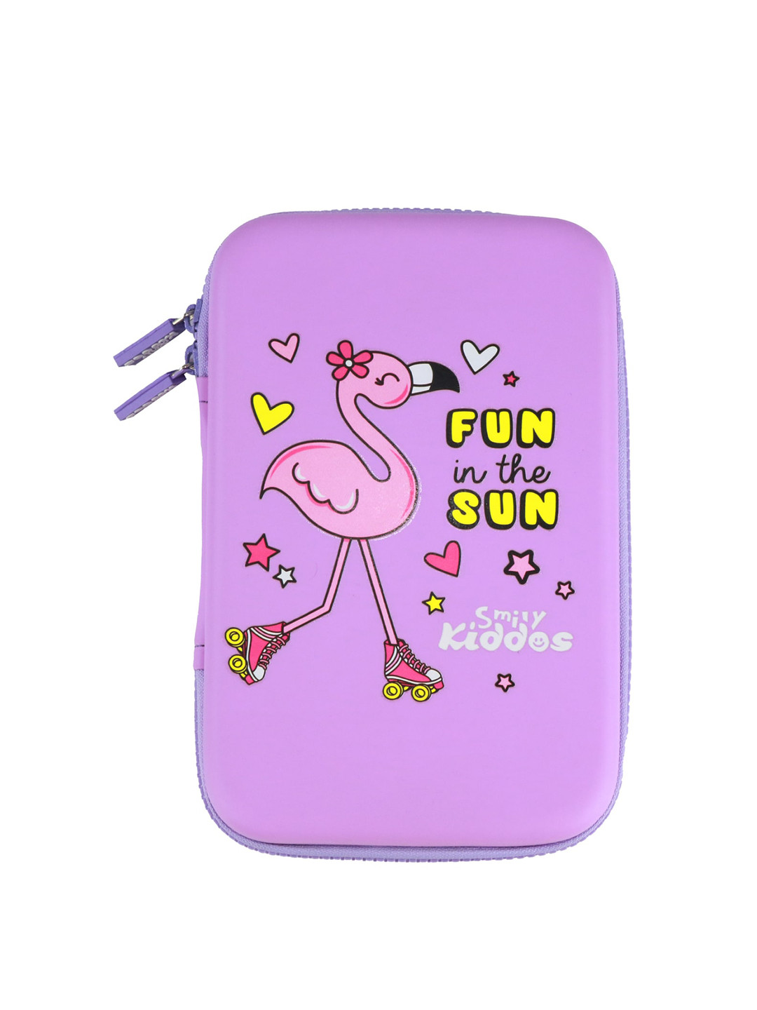Smily Kiddos Purple Flamingo Printed Pencil Case