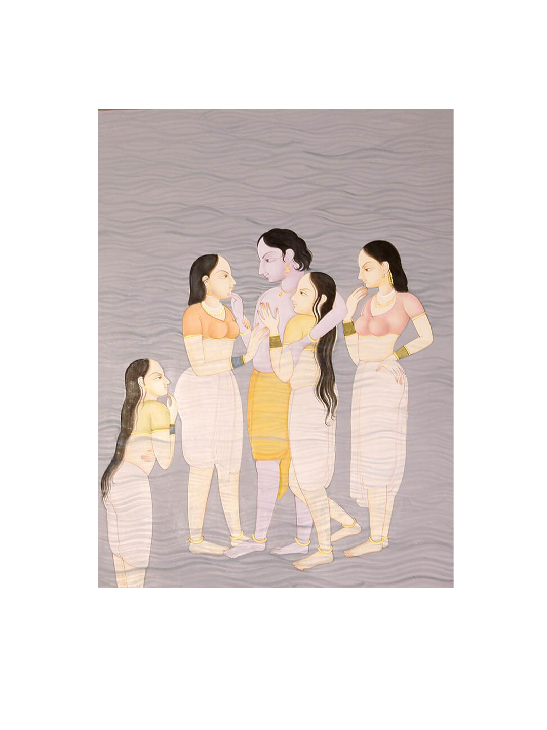 ExoticIndia Paper Wall Rectangle Paintings Wall Art - 12 x 16In