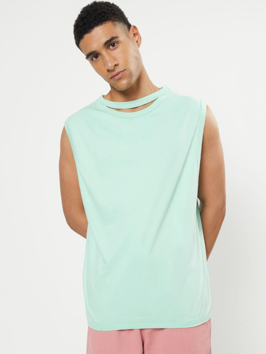 Bewakoof Sun-Kissed Vent Oversized Fit Vest