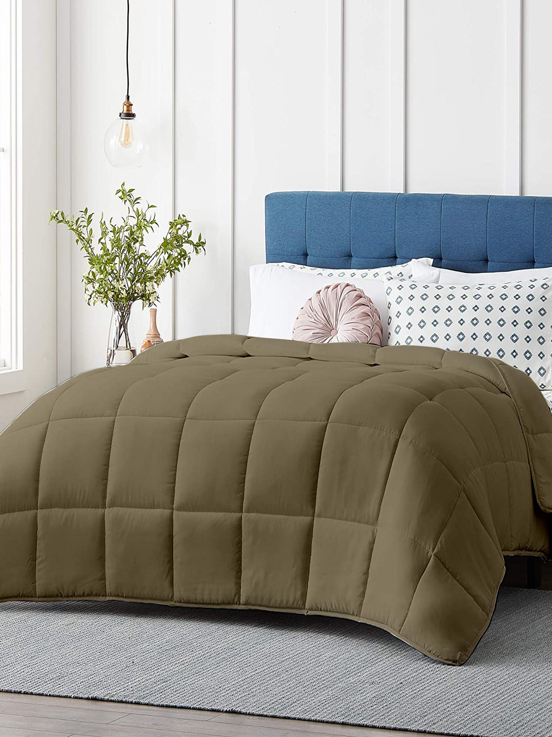 RAZZAI Beige Microfiber Mild Winter 300 GSM Double Bed Comforter