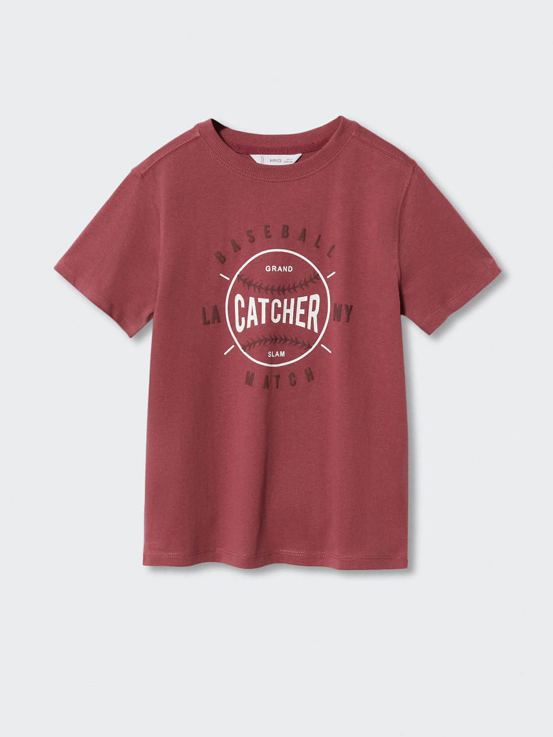 Mango Kids Boys Pure Cotton Typography Print Sustainable T-shirt