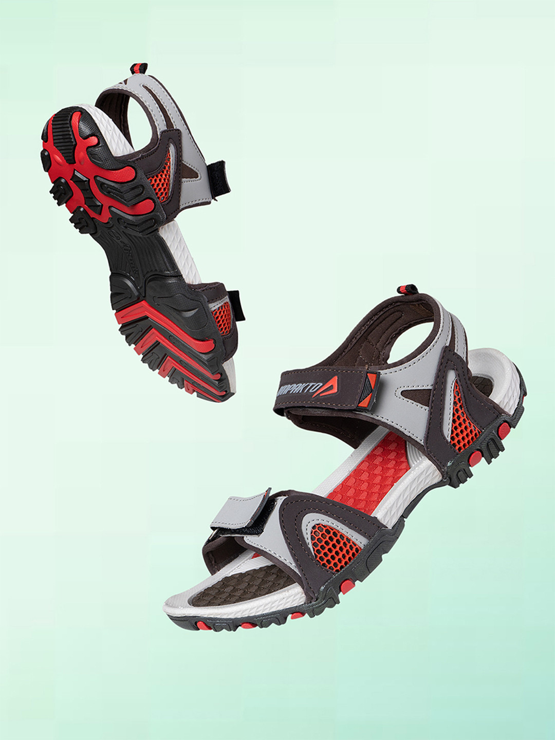 IMPAKTO Men Grey Sports Sandals