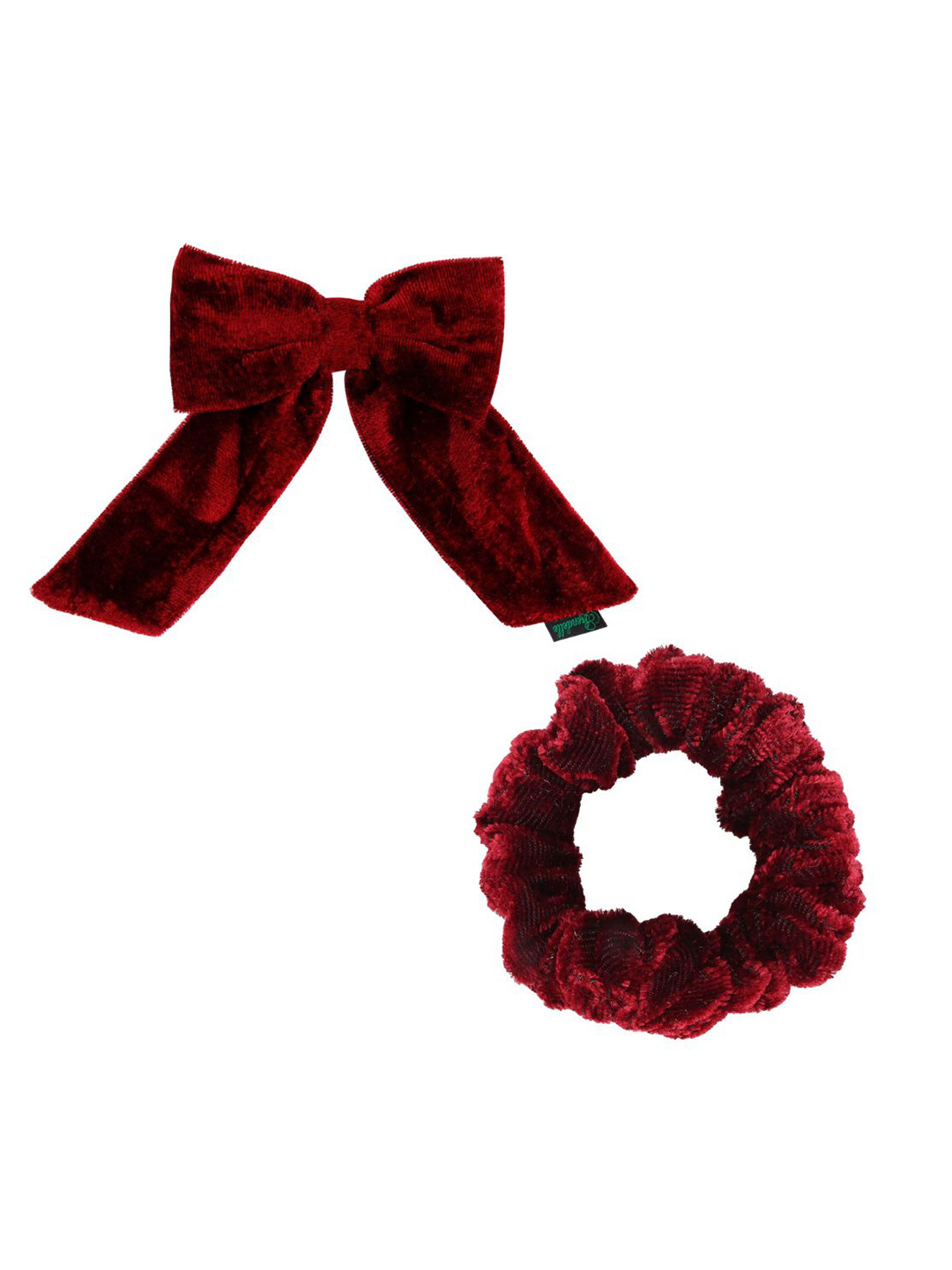 Arendelle Women Maroon Set of 2 Hair Accessory Set