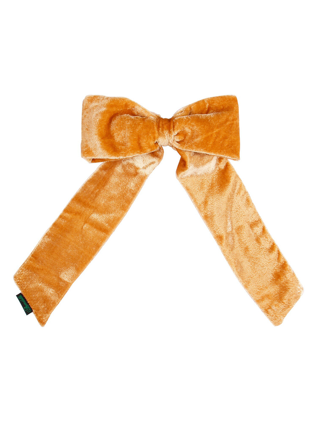 Arendelle Women Beige Velvet Bow Hair Accessory