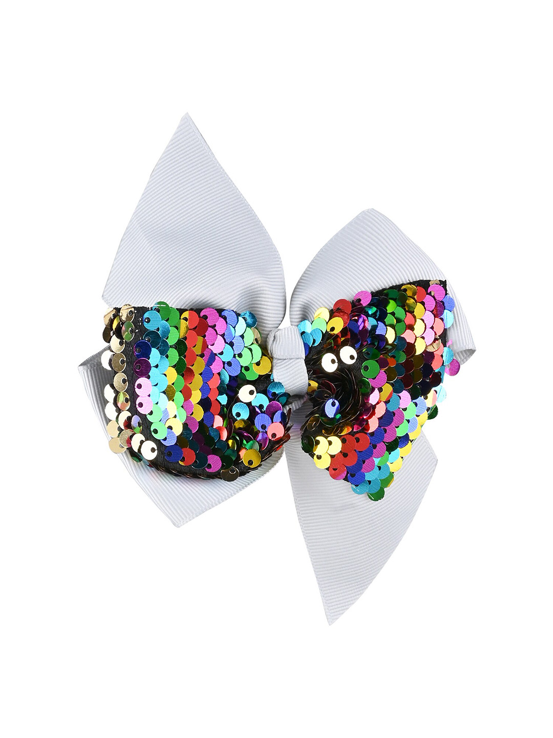 Arendelle Girls Grey & Red Embellished Alligator Hair Clip