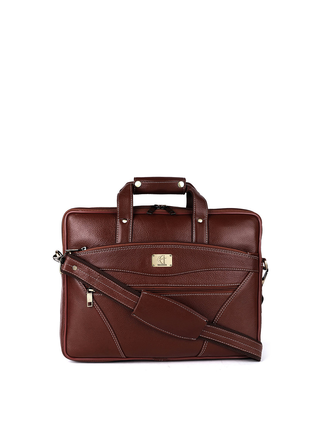 HiLEDER Women Pure NDM Leather 15 Inch Briefcase Laptop Bag