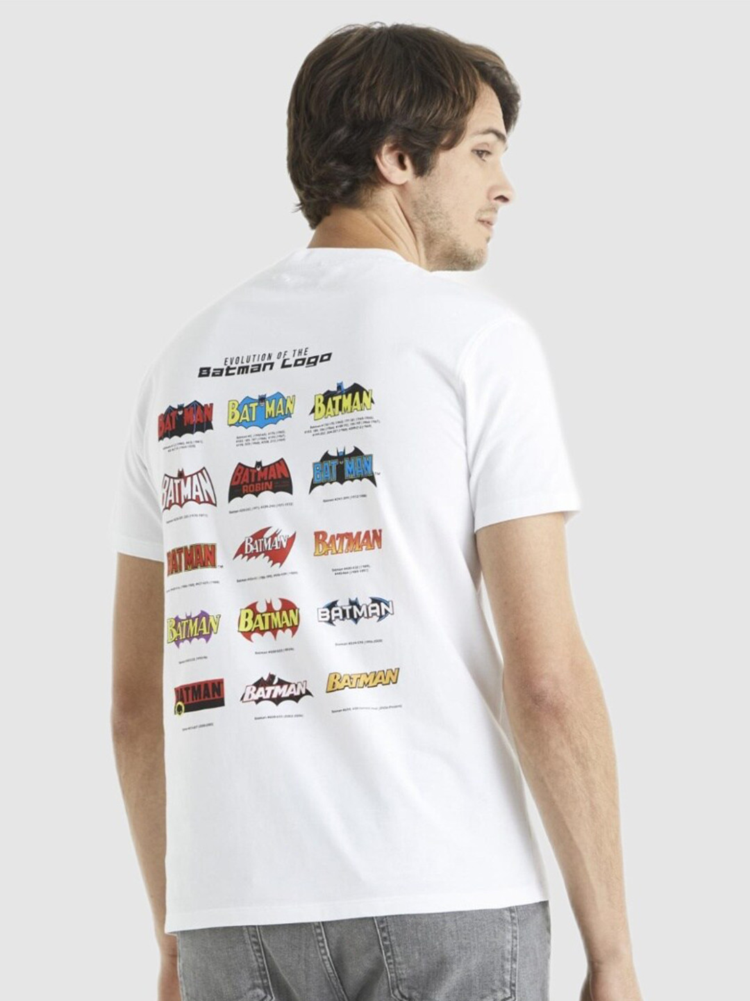 Celio Men White Batman Printed T-shirt