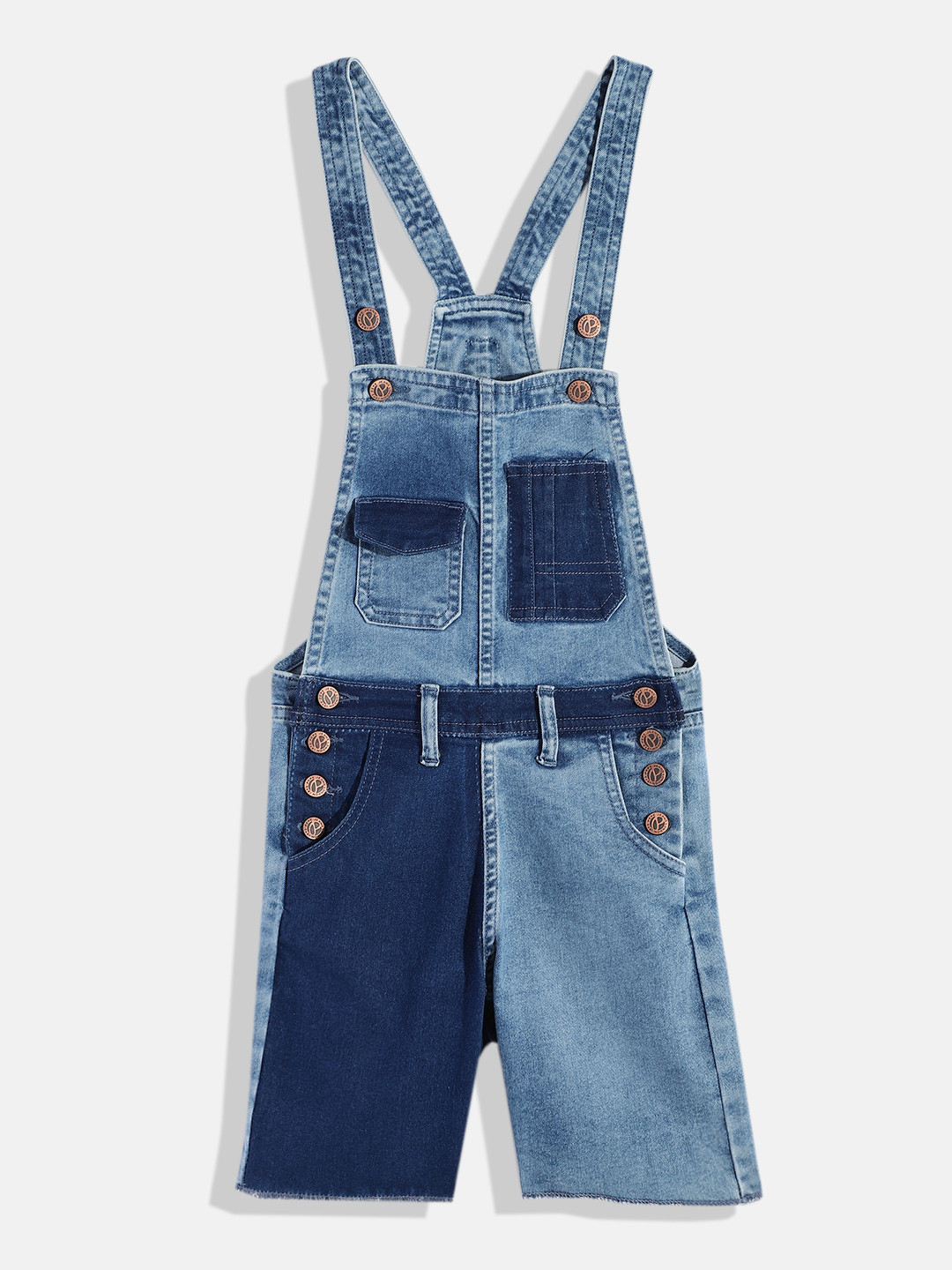 Pepe Jeans Girls Valeria Shortall Denim Dungarees