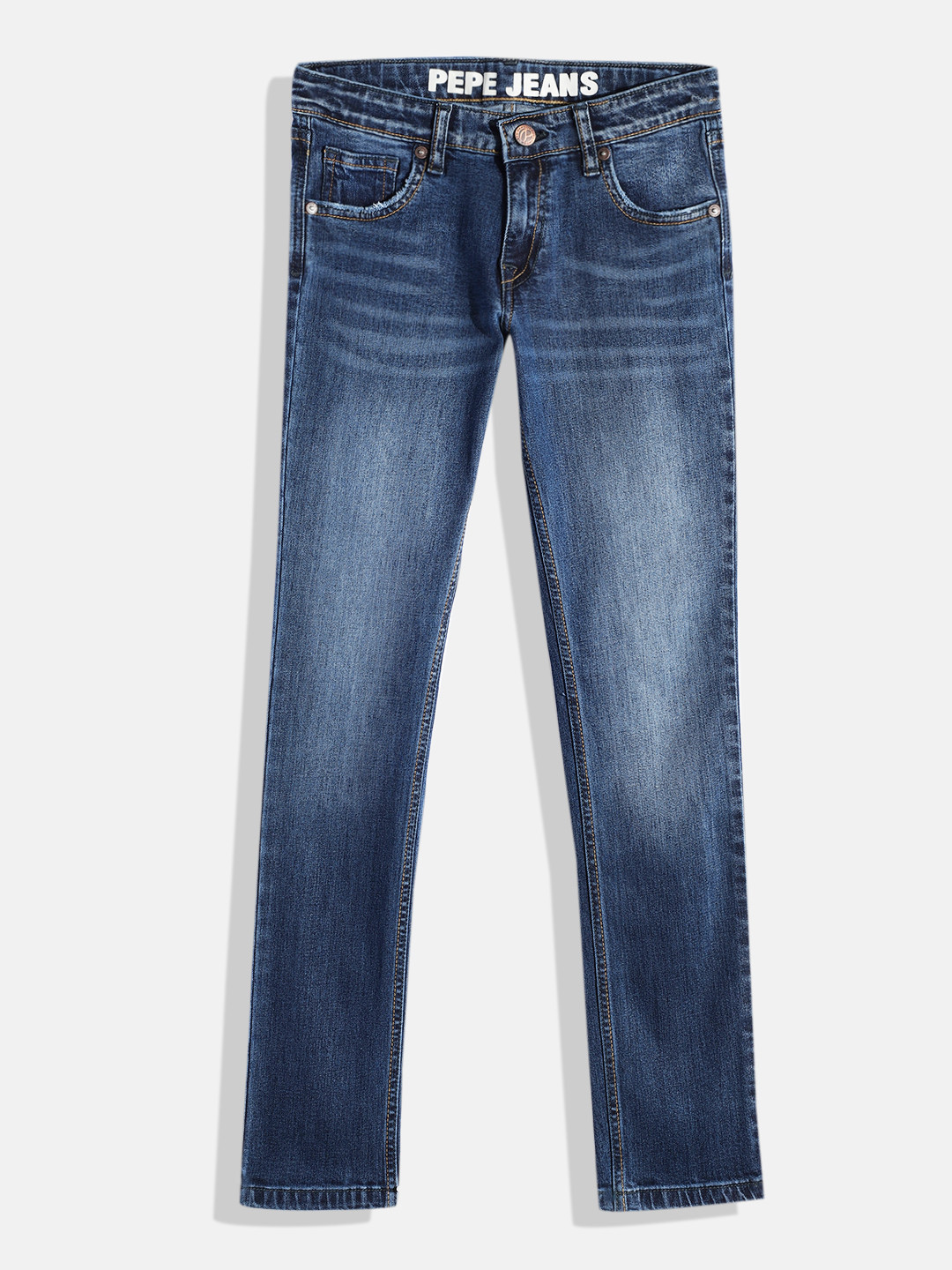 Pepe Jeans Boys Million Cashed Slim Fit Heavy Fade Stretchable Jeans