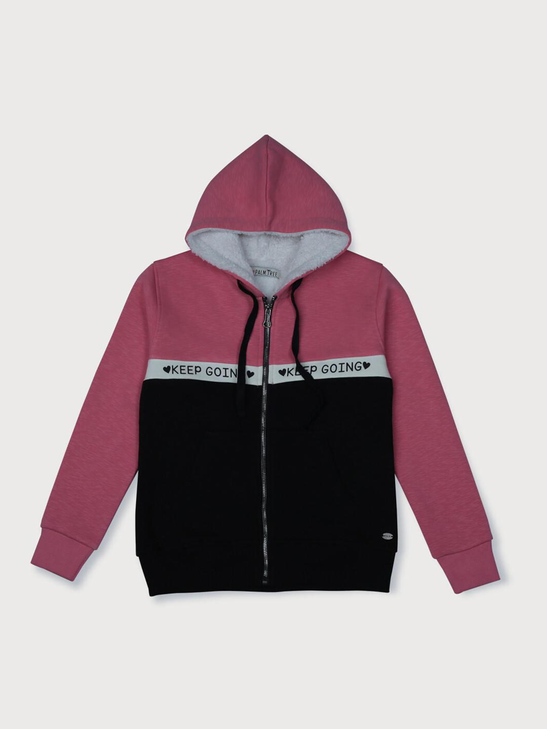 Palm Tree Girls Black Pink Colourblocked Tailored Jacket