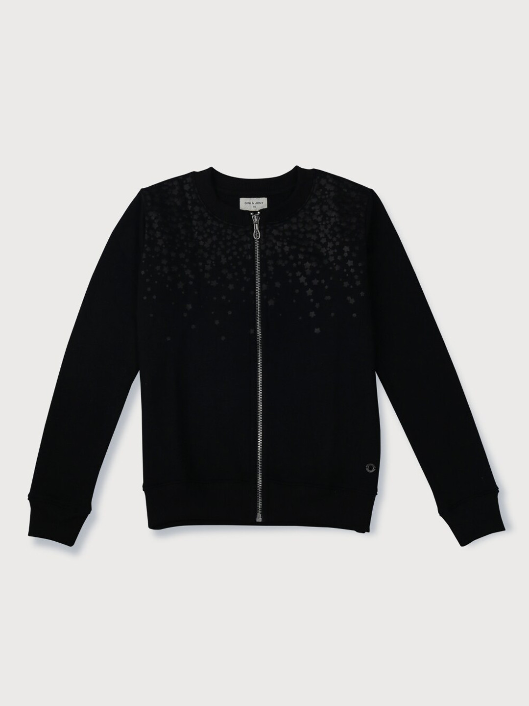 Gini and Jony Girls Black Open Front Jacket