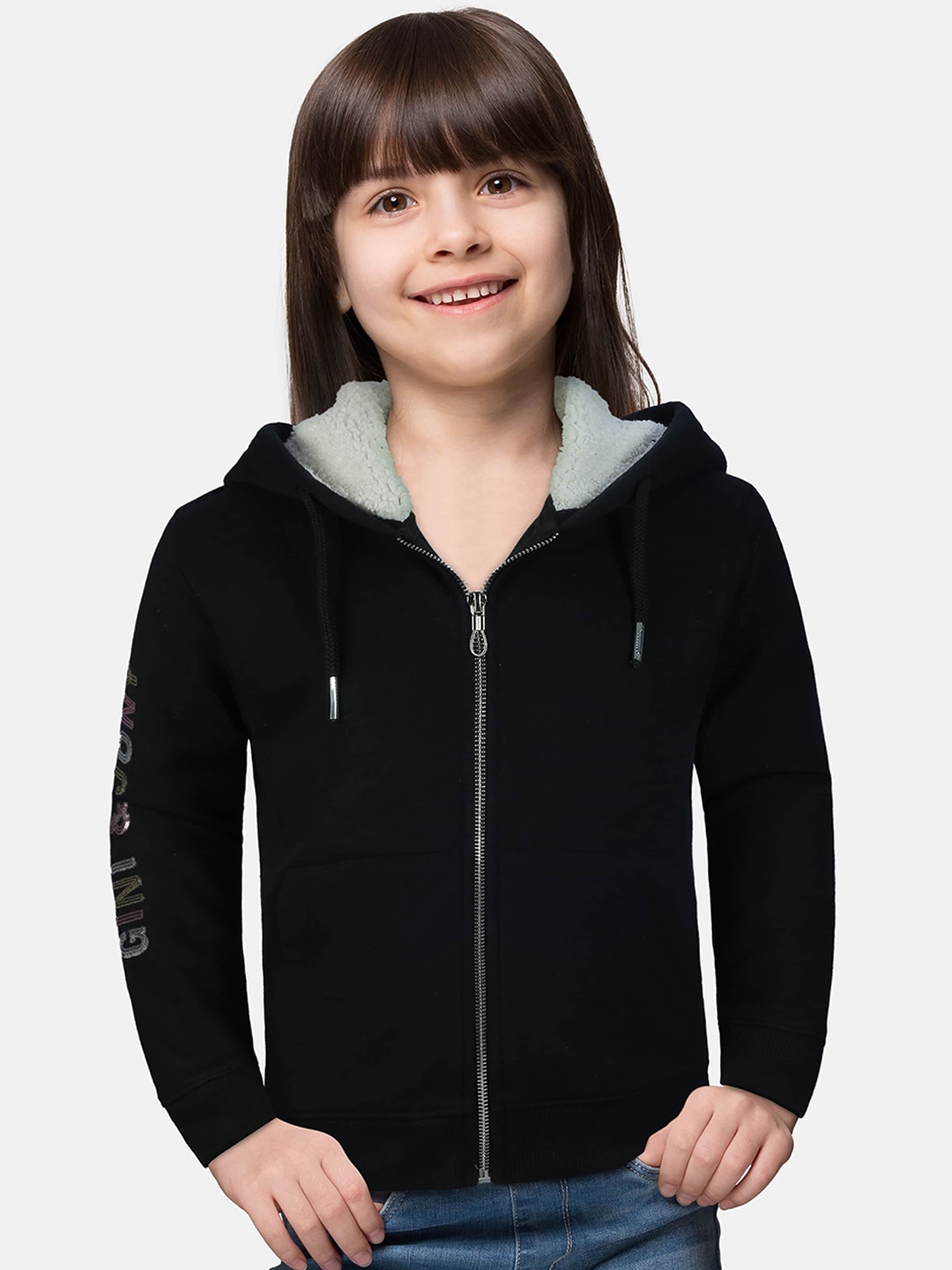 Buy Gini and Jony Girls Black Solid Cotton Open Front Jacket Jackets for Girls 19474506 Myntra