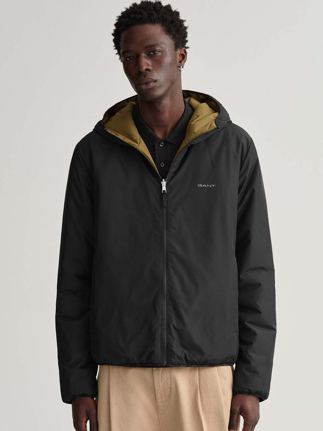 GANT Men Black Longline Sporty Jacket